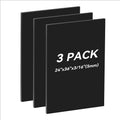 3 Pack Black Foam Board 24x36 3/16 in Thick Poster Board - Durable