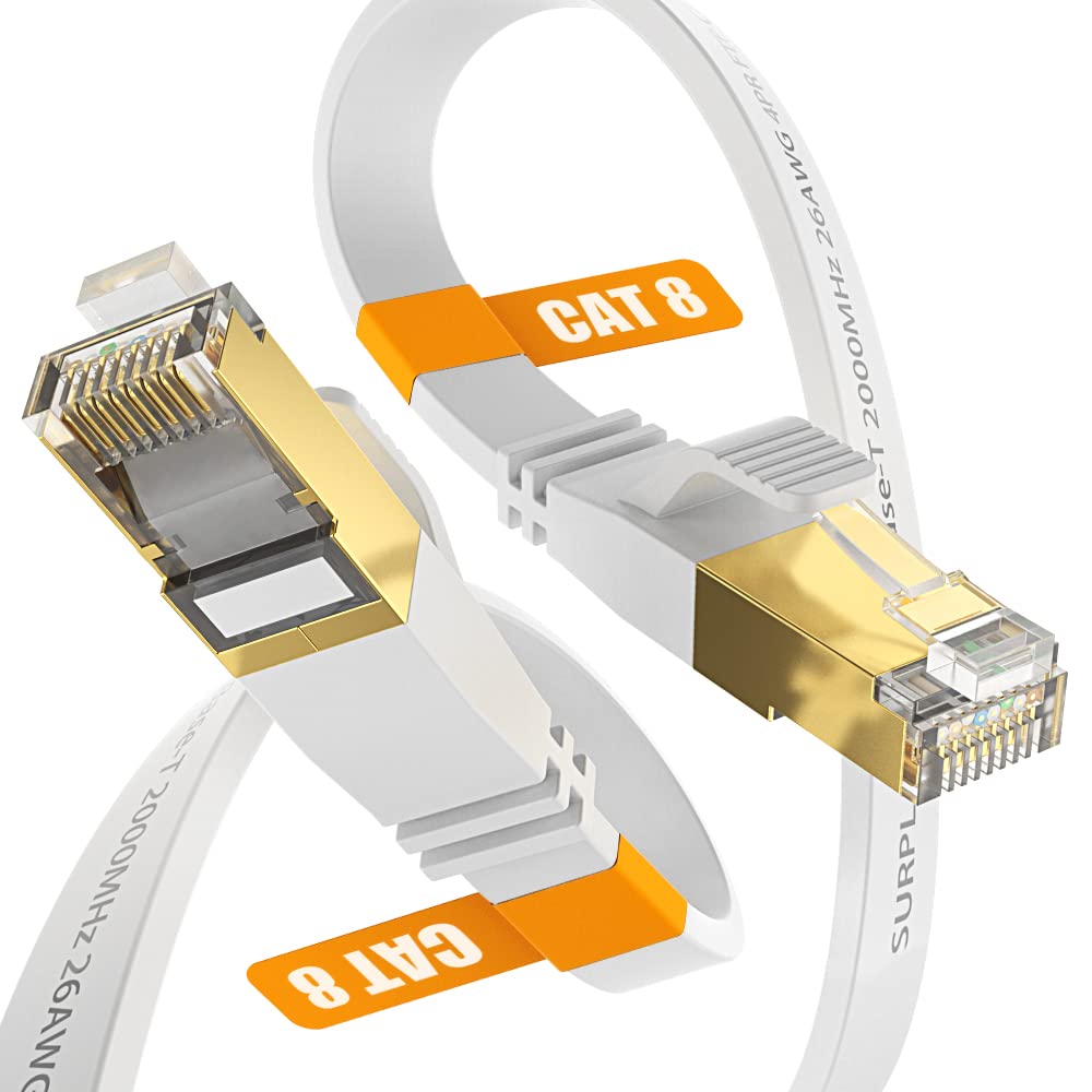 Ultra-Fast Cat8 Ethernet Cable - 40Gbps Speed