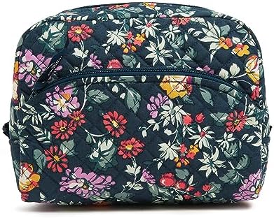 Vera Bradley Women's Cotton Large Cosmetic Makeup Organizer Bag Review