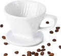 Husfunov Ceramic Pour Over Dripper - Perfect Portable Brew
