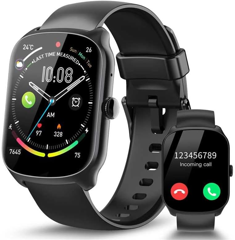Smart Watch for Men Women with 1.95ft' HD Curved Screen