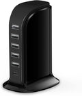 Charger Block 6 in 1 USB C 40W Charging Hub - Compact Desktop Hub