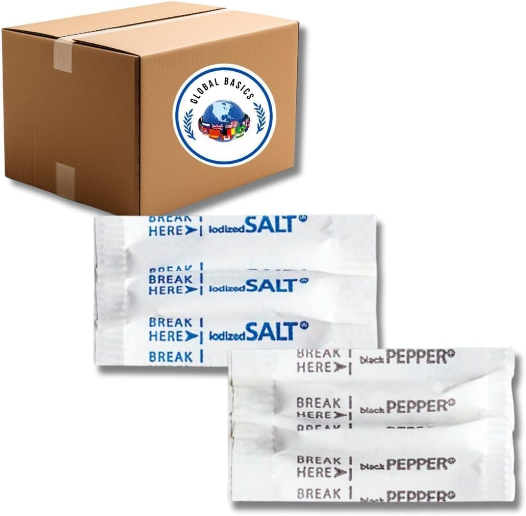 Global Basics Salt and Pepper Packets for Every Occasion