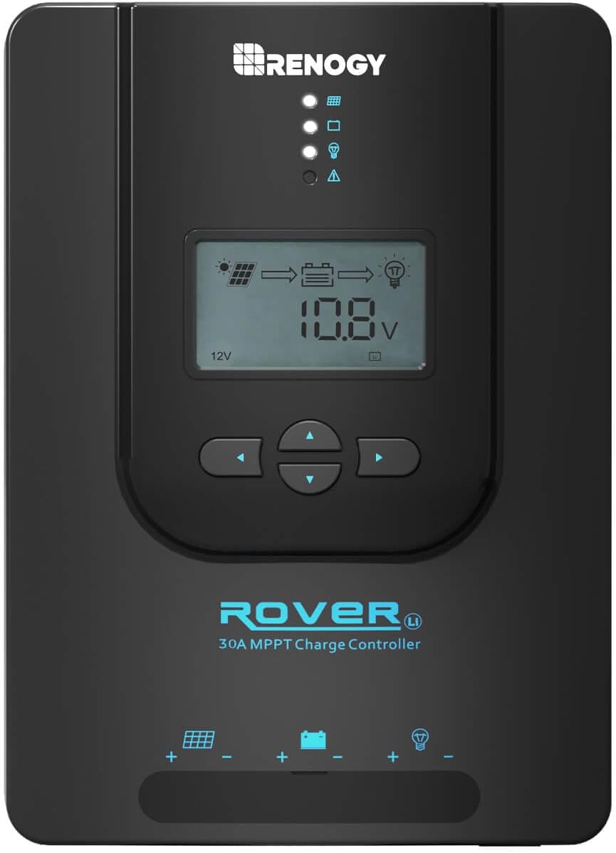 Renogy Rover 30A MPPT Charge Controller for Efficient Solar Power