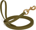 Biothane Dog Leash 5/8 in x 20 ft Olive Drab Green - Waterproof Lead