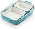 Ceramic Bakeware Set Rectangular Baking Dish - Turquoise