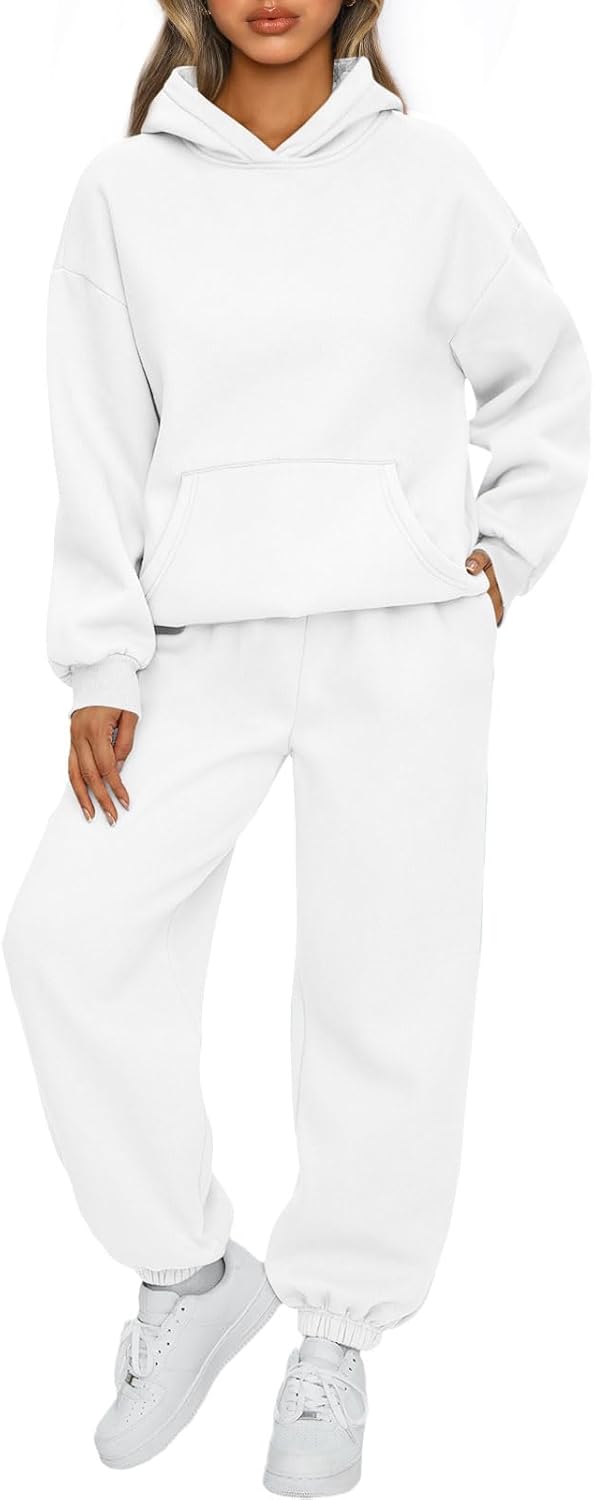 AUTOMET Womens 2 Piece Outfits Lounge Hoodie Sweatsuit Sets