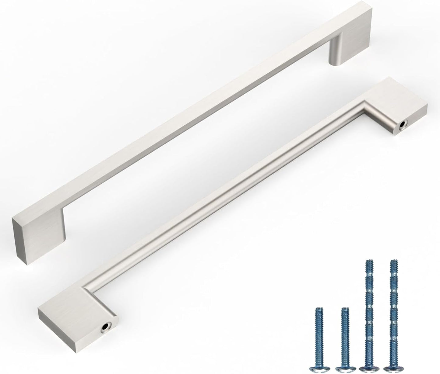 10 Pack 6.3 Inch Kitchen Cabinet Handles in Brushed Satin Nickel