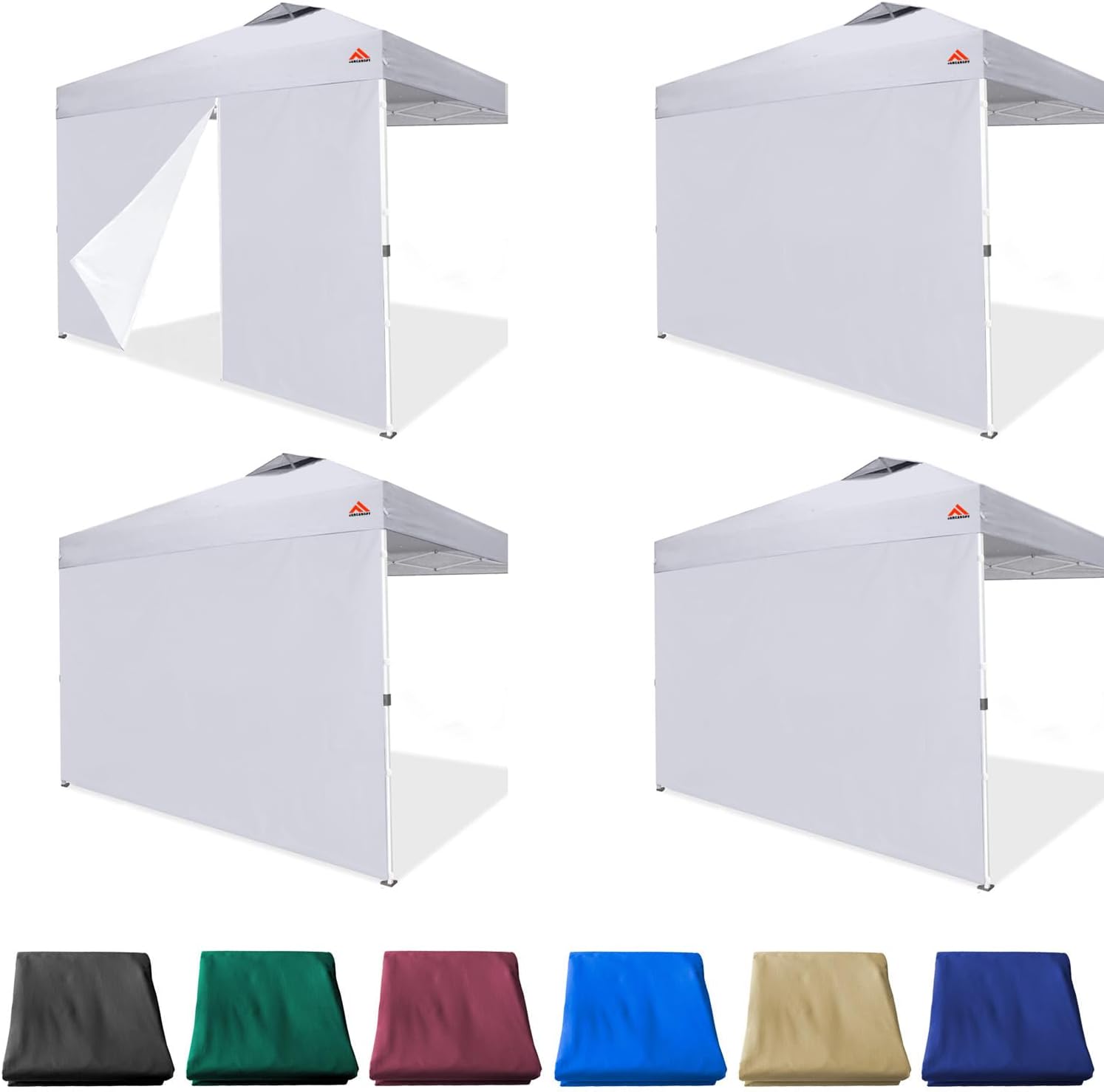 Light Grey SideWall for 10x10 Canopy Frame with Zippers