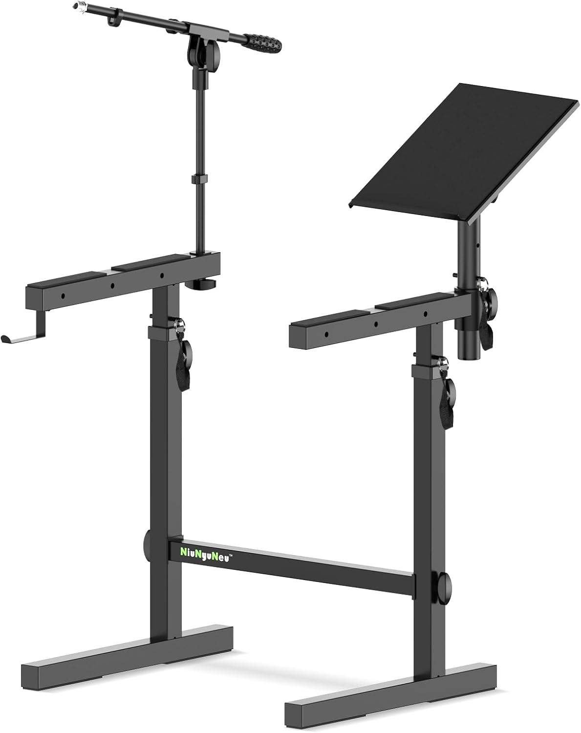Multi-Functional Keyboard Stand with Microphone and Laptop Stand