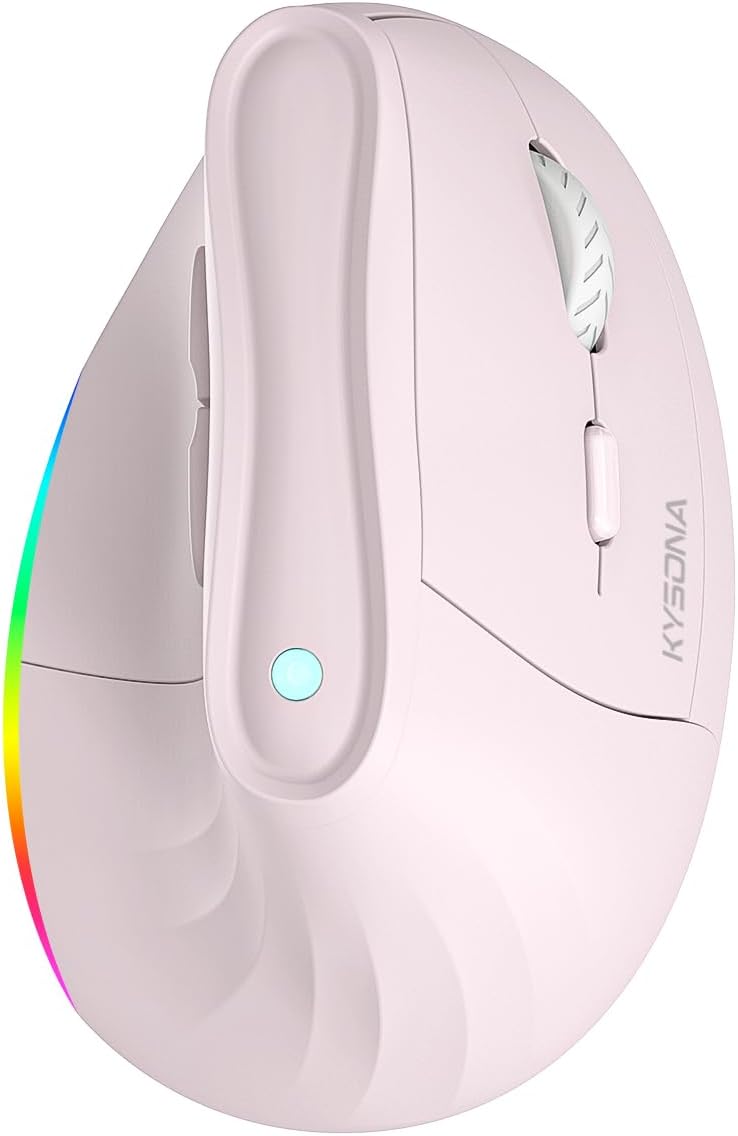 KYSONA Ergo Wireless Mouse - Multi-Device Connectivity, Ergonomic Design
