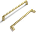Goo-Ki Brushed Gold Cabinet Pulls 6.3in Hole Centers - Modern Zinc