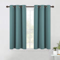 NICETOWN Blackout Curtains Greyish Blue 42 x 45 in - Noise Reducing