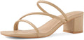 Shoe'N Tale Strappy Heels For Women Low Chunky Block Heel Jewelry