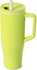 KISSKIND 40 oz Leakproof Tumbler with Handle and Straw - Durable