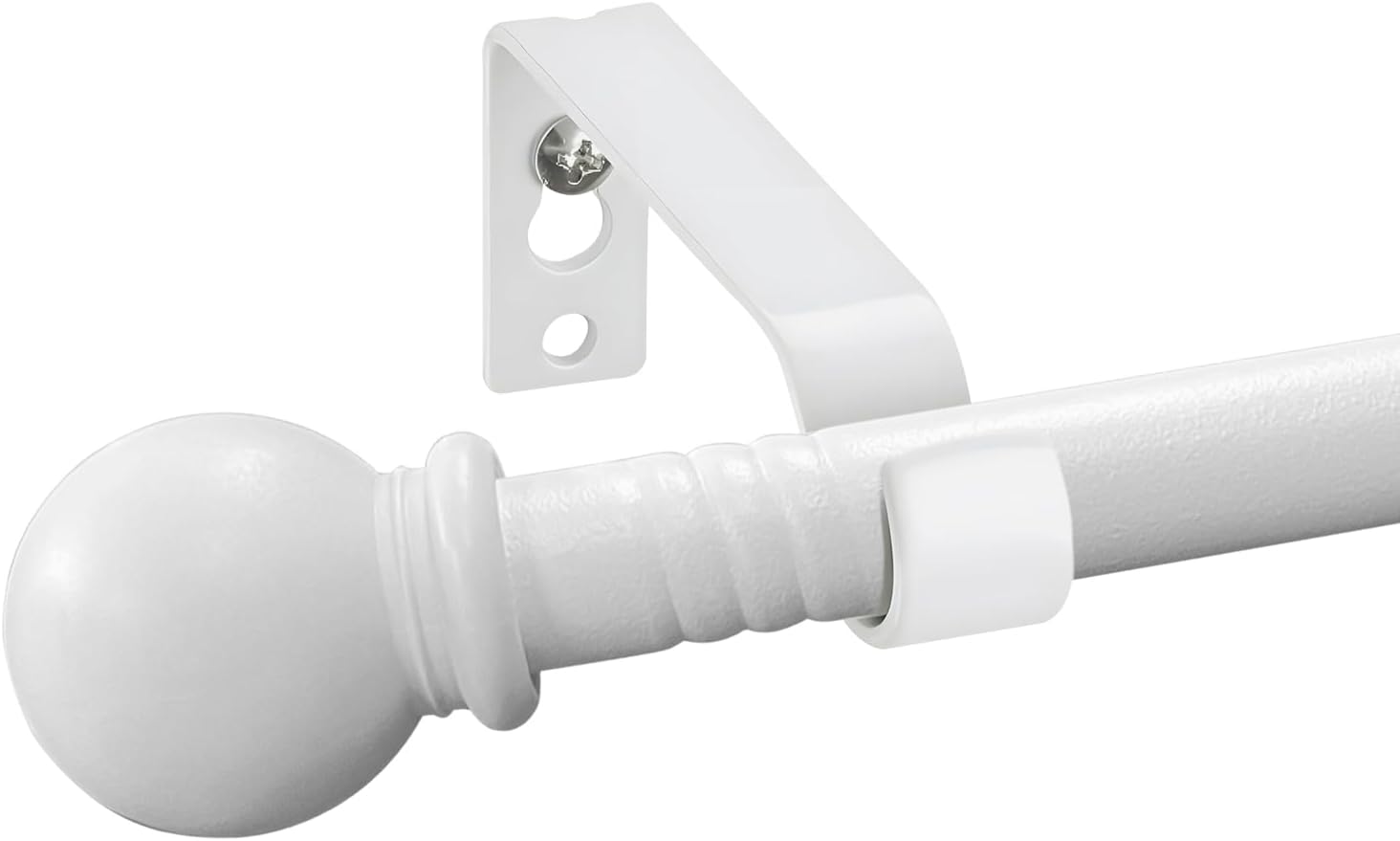 Adjustable White Curtain Rod Set - Stylishly Upgrade Any Space!