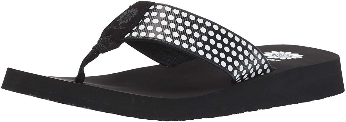 Yellow Box Women's Fromy Flip-Flop with Cute Polka Dot Design