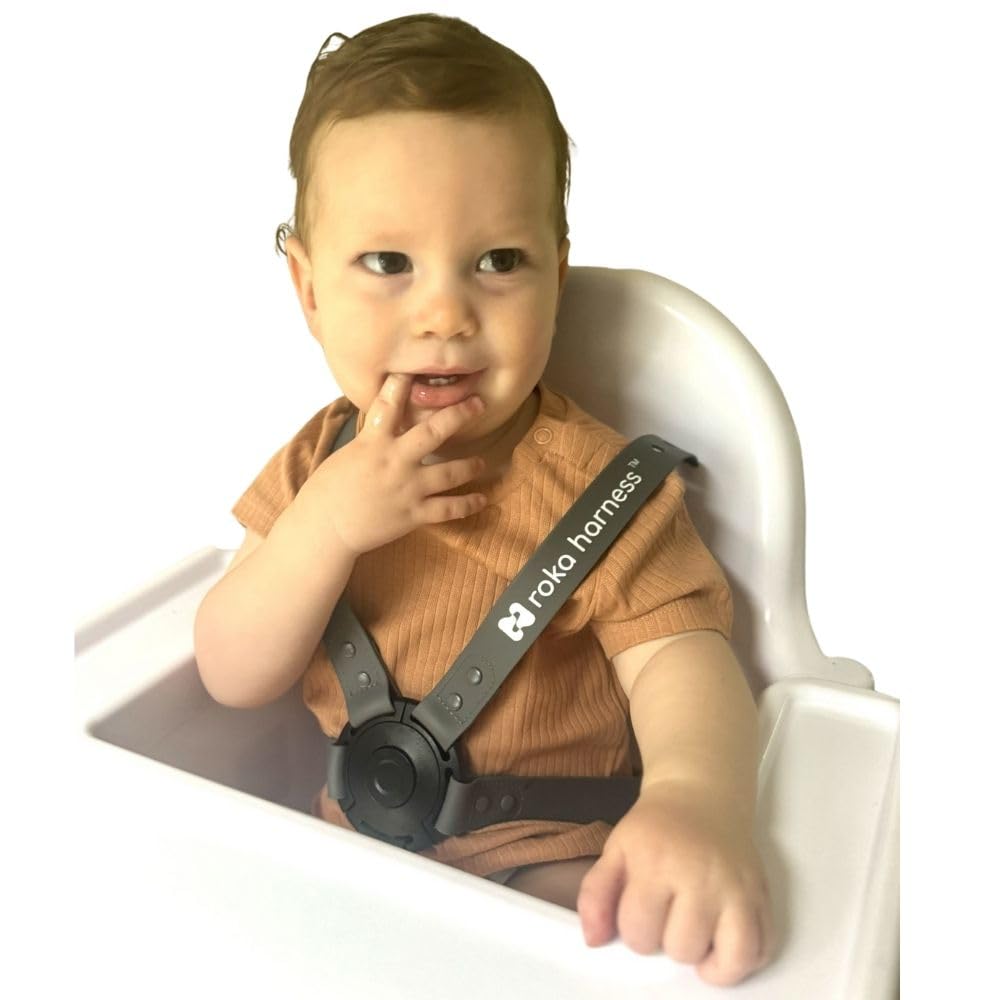 High Chair Straps - Wipeable Silicone Baby Harness for Safety