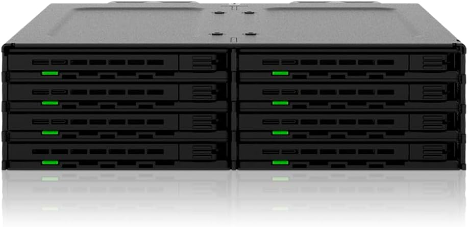 8 Bay 2.5in SAS/SATA HDD/SSD Mobile Rack for 5.25in Bay
