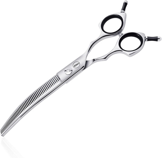 HASHIMOTO Curved Thinning Shears for Dogs - Perfect Grooming Tool