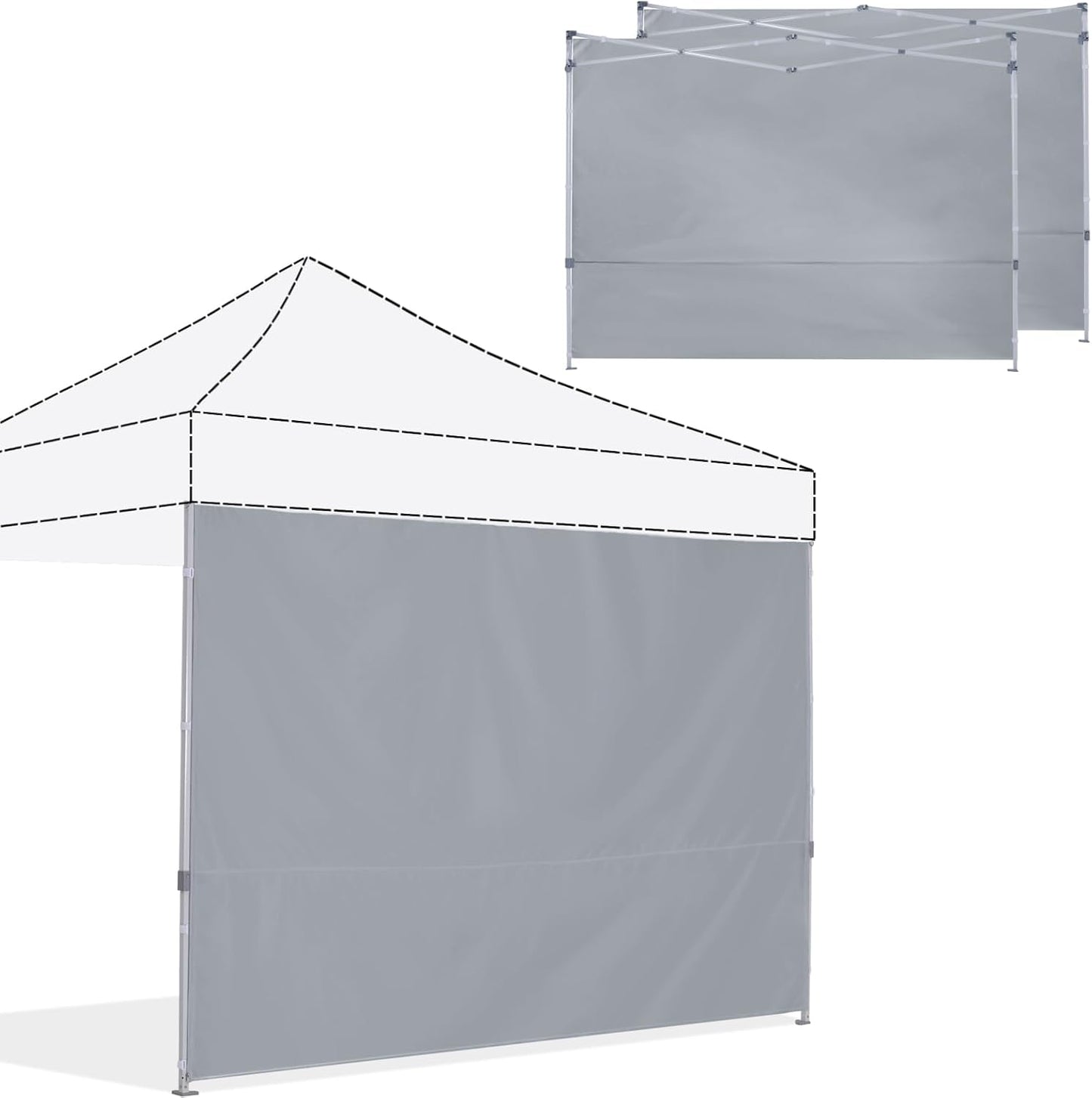 ABCCANOPY Instant Canopy SunWall 10x10 FT Sidewall 3 Pack