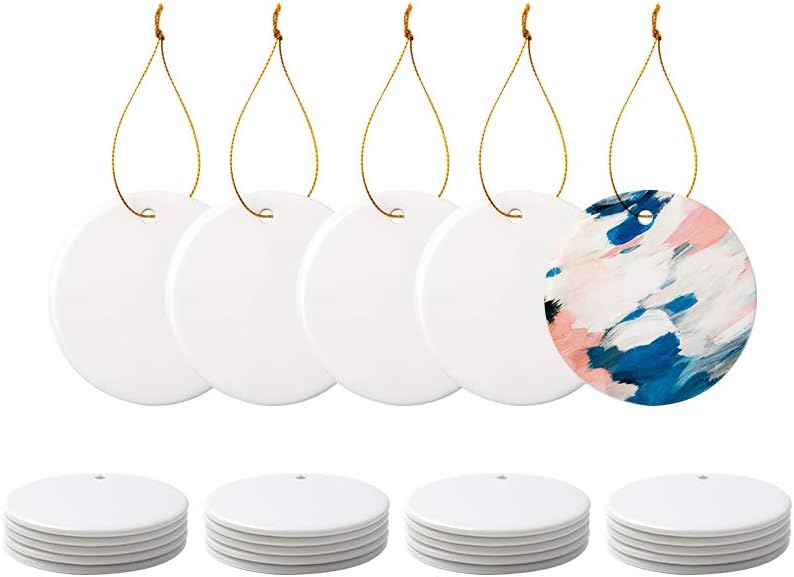 Sublimation Ceramic Ornaments for Crafting Personalized Decor