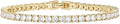 14K Gold Plated 3mm CZ Tennis Bracelet 7in - Classic Sparkle