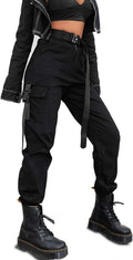 Camouflage Cargo Pants for Women - Relaxed High Waist Fit
