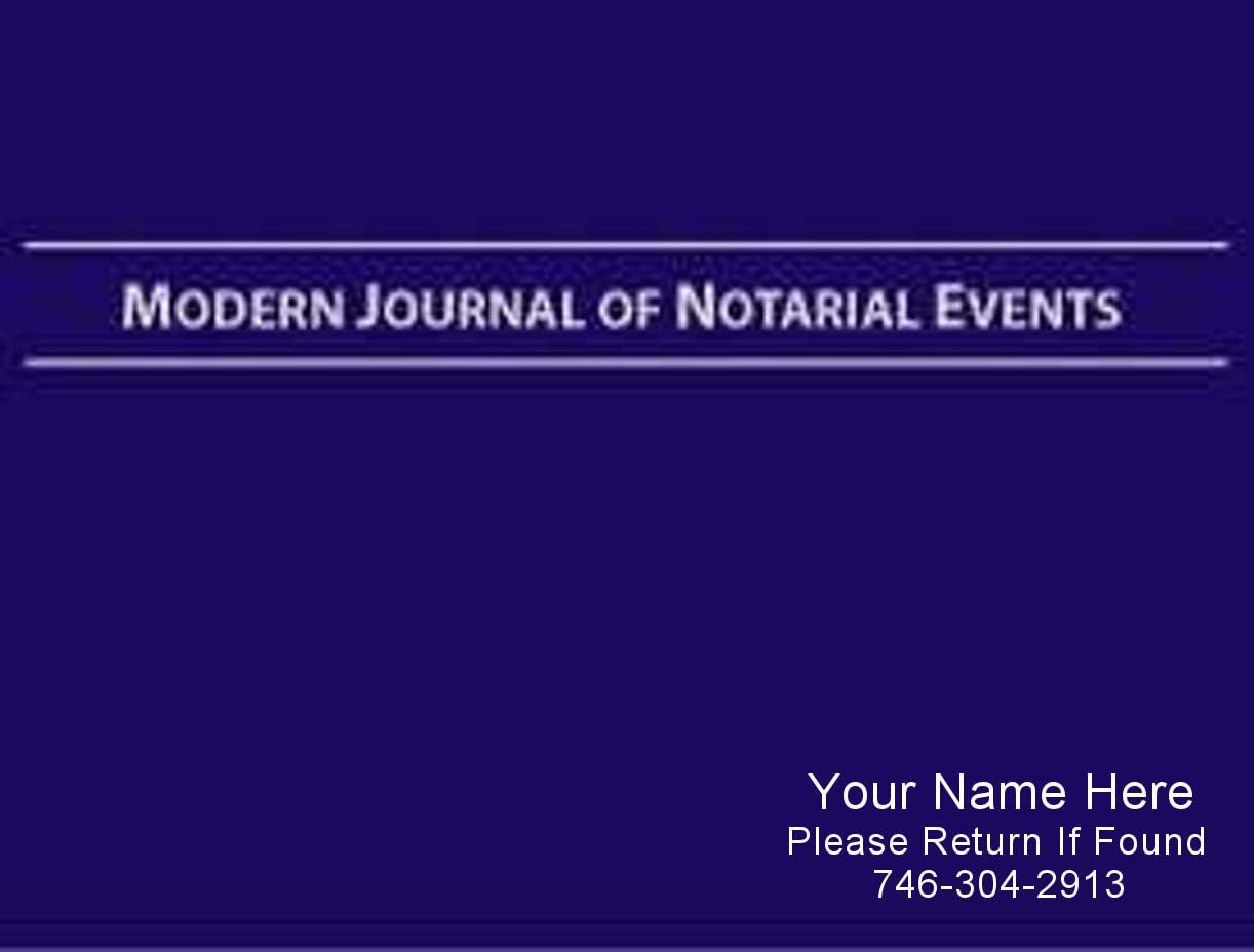 Custom Notary Public Record Book | Modern Journal for Notaries