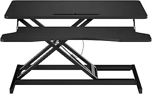 WGCTEK 32 Inch Stand Up Desk Riser for Comfortable Work