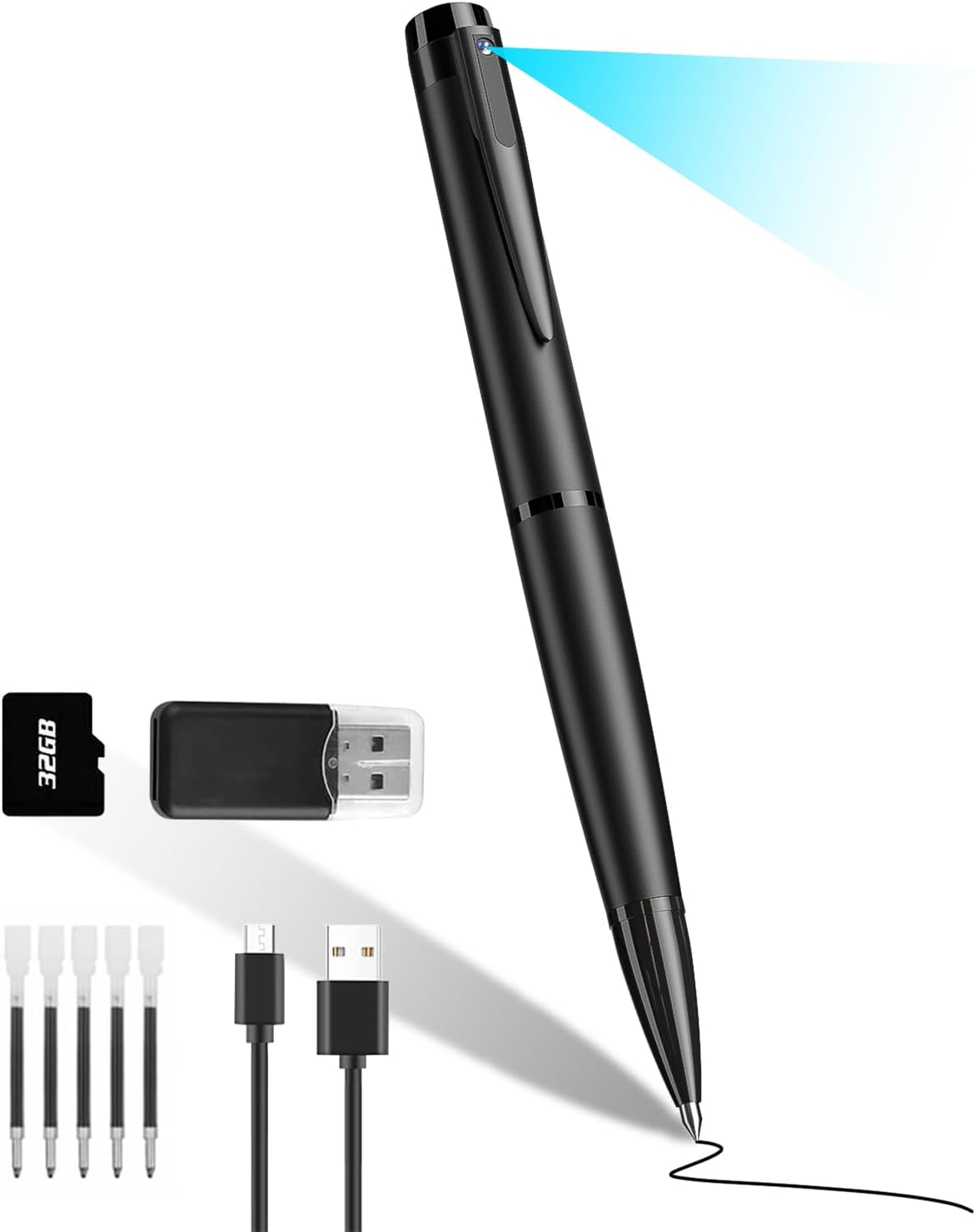 TAOZHI Spy Pen Cam: Ultra HD 1080P Security with Loop Recording