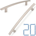5 in Brushed Nickel Cabinet Pulls 20 Pack - Solid Metal Handles