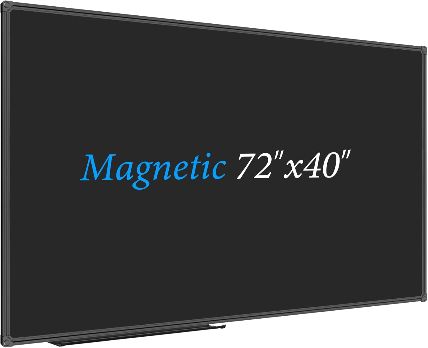 Magnetic Chalkboard 72 x 40 Inch with Black Aluminum Frame