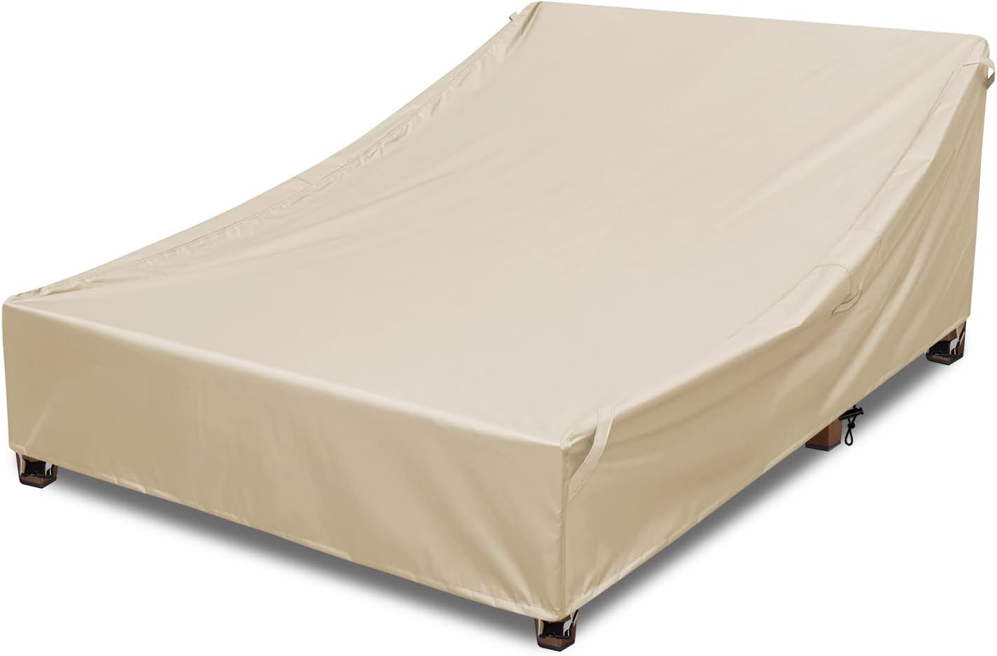 Outdoor Double Chaise Lounge Chair Cover for All-Season Protection