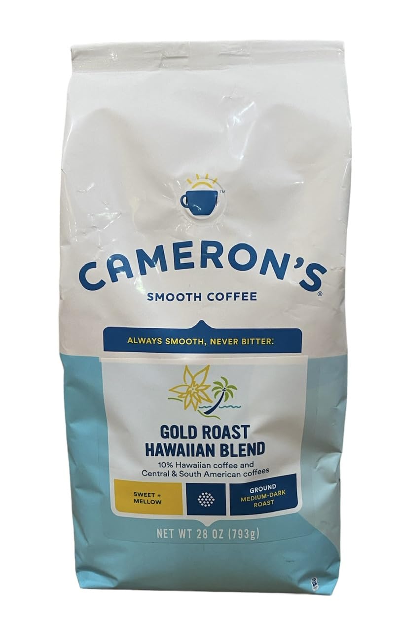 Premium 28oz Hawaiian Blend Ground Coffee by Cameron's