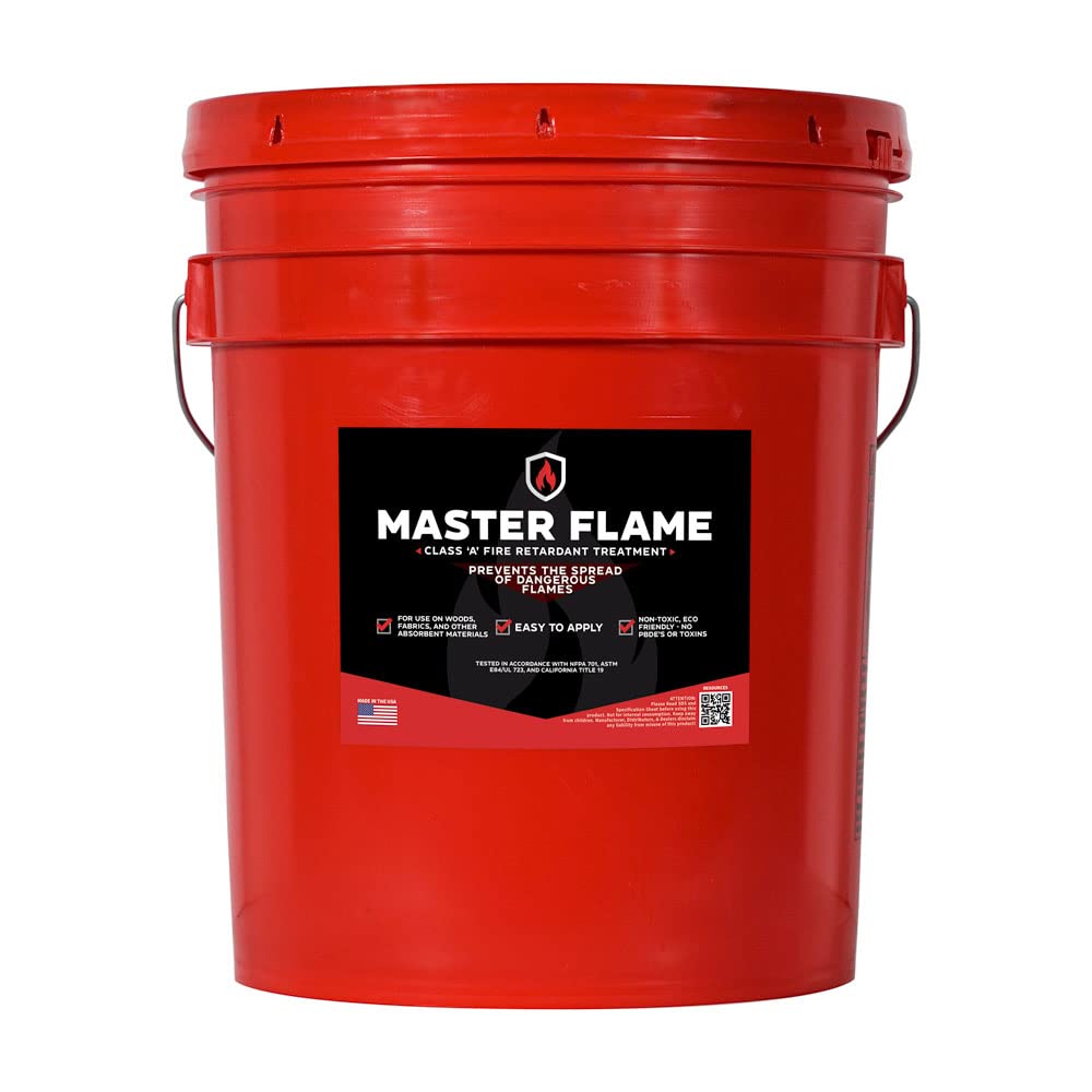 Master Flame Fire Retardant Spray for Wood Fabrics and More