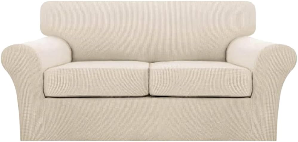 Turquoize 3 Piece Sofa Covers for 2 Cushion Couch Slipcover