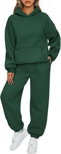 Relaxing women's 2 piece outfit with hoodie and sweatpants