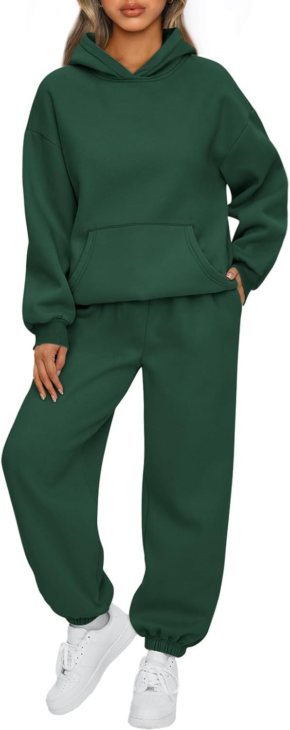 AUTOMET Womens 2 Piece Outfits Lounge Hoodie Sweatsuit Sets