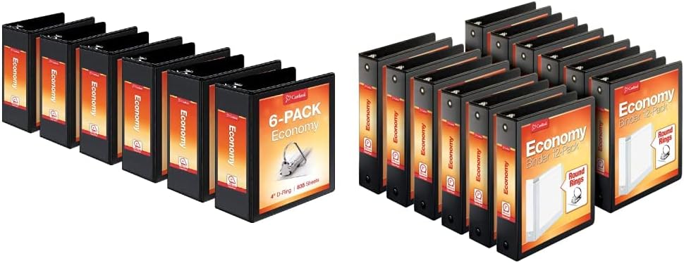Cardinal Economy 3-Ring Binders for School and Office Use