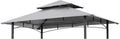 Grill Gazebo Replacement Canopy Roof 5x8 - Double Tiered Ventilation