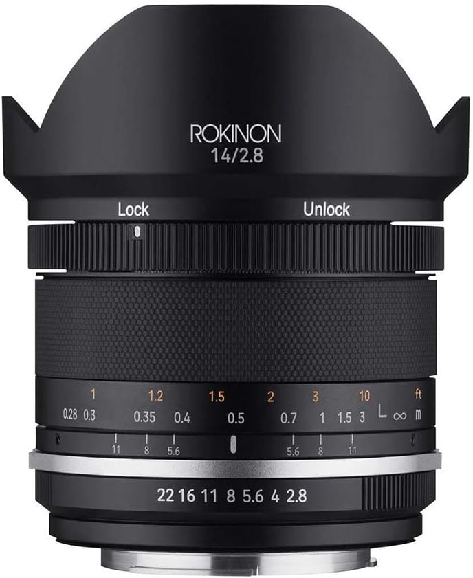 Rokinon 14mm F2.8 Ultra Wide Angle Lens for Canon EF Cameras