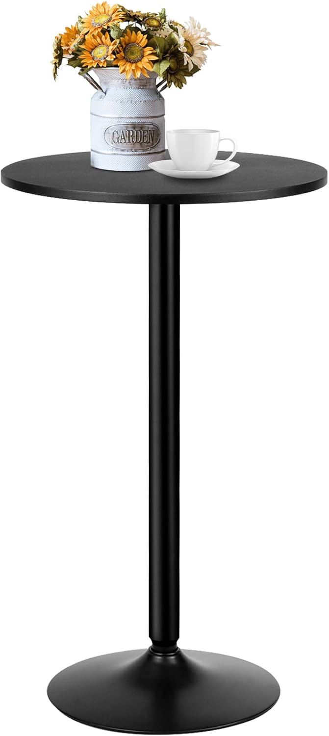 Modern Black Pub Table for Stylish Home Bars