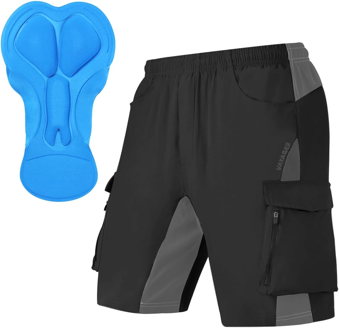Men's Mountain Bike Shorts with 3D Padding for Comfort