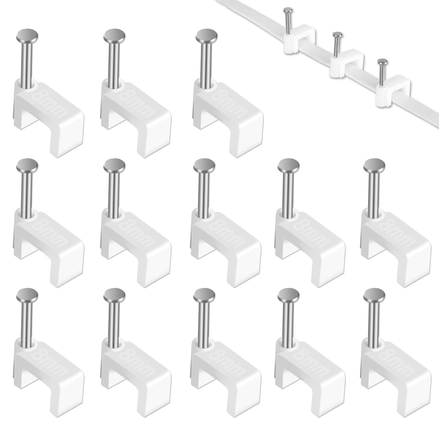 Organize with Ease: CableGeeker 100pk Cord Clips