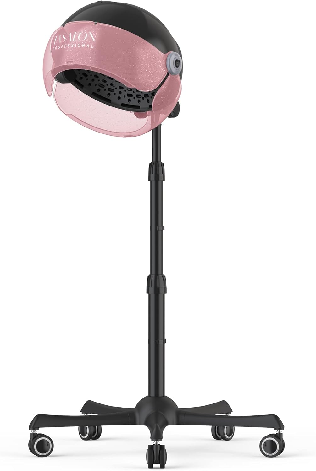 TASALON Ionic Hooded Hair Dryer: Professional 1875W Stand Dryer - Adjustable & Portable, Pink