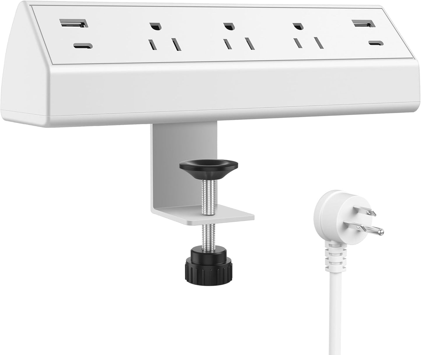 Jgstkcity 40W Fast Charging Desk Clamp Power Strip
