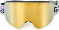 OTG Ski Goggles Over Glasses Frameless Full Gold Revo - Anti Fog