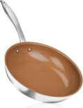 Ceramic Nonstick Frying Pan 9.5in Stir Fry Skillet - Healthy Nonstick