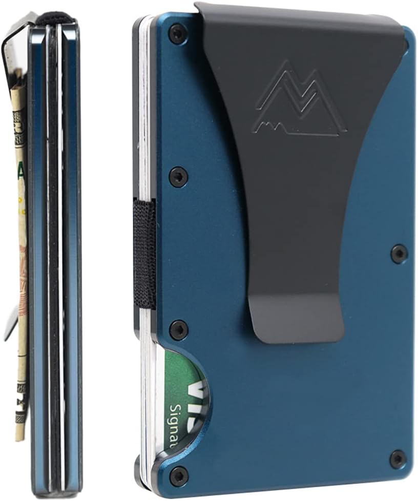 Mountain Voyage Co Minimalist Wallet for Men & Women - Slim RFID